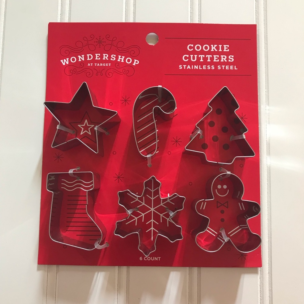 NWT Wondershop Holiday Cookie Cutters Stainless